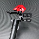 RJX Bras horizontal latéral pliable à dégagement rapide de 35mm Joint de tuyau Agriculture UAV Drone Pliable Tube Clamp Drone Folding Arm